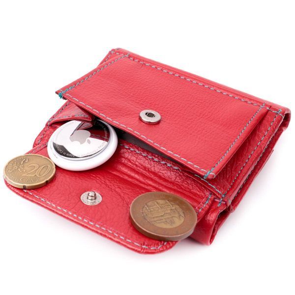 Яркий маленький кошелек для женщин из натуральной кожи ST Leather 19502 Красный b19502 фото
