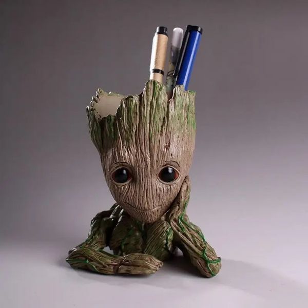 Горшок для цветов и канцелярии Грут Groot G1 + круглая подставка 14 см*10 см*7,5 см L703197 фото