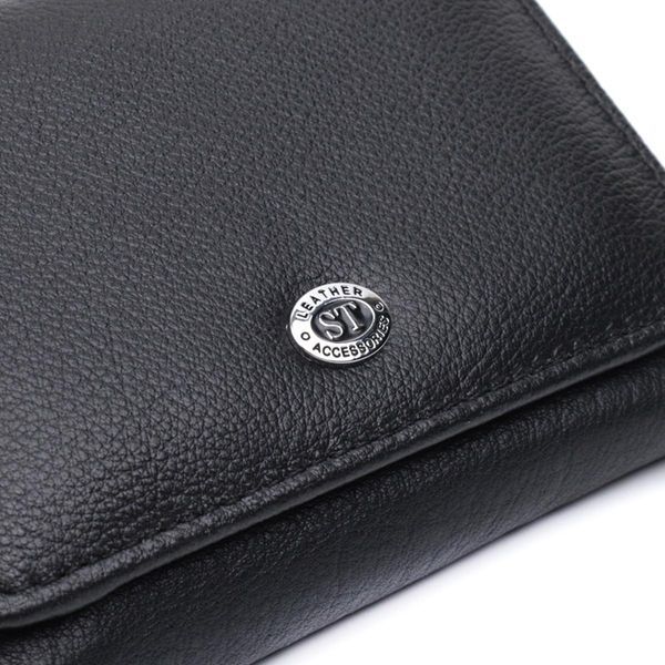 Кошелек для женщин горизонтального формату из натуральной кожи ST Leather 22722 Черный b22722 фото