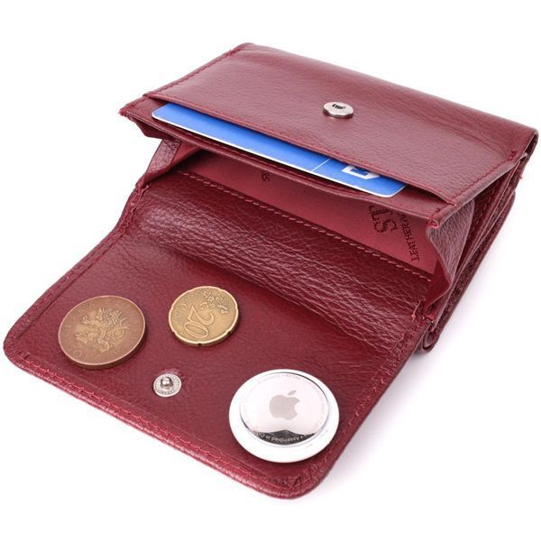 Кожаный интересный кошелек для женщин ST Leather 22507 Бордовый b22507 фото