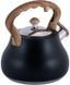 Чайник Kamille Whistling Kettle Black 2.7л из нержавеющей стали со свистком (черный) KM-1092 фото 3