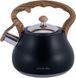 Чайник Kamille Whistling Kettle Black 2.7л из нержавеющей стали со свистком (черный) KM-1092 фото 1