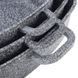 Набір 3 квадратні каструлі Ofenbach Snow Marble 2.3 л, 4.4 л, 6.5 л з двома прихватками NB-100509 фото 5