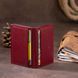 Визитница-книжка ST Leather 19218 Бордовая b19218 фото 9