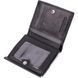 Компактный женский кошелек с монетницей снаружи из натуральной кожи ST Leather 22542 Черный b22542 фото 5