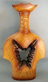 Ваза керамическая "Шик" Amphora Butterfly with copper BD-178-P21 фото