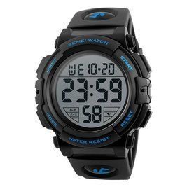 Мужские спортивные наручные часы Skmei 1258 Синие L125804 фото
