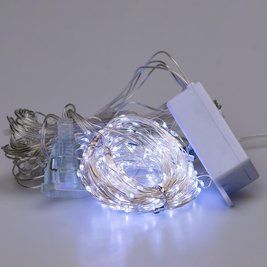 Гірлянда кімнатна штора Роса світлодіодна 3х3 м 200 LED 8 режимів Білий 173307W фото