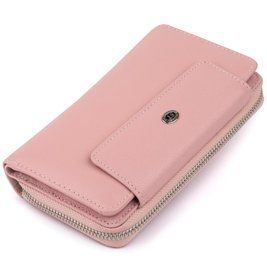 Кошелек из кожи на защелке ST Leather 19344 Розовый b19344 фото