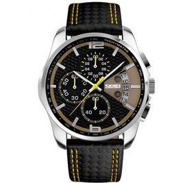 Чоловічий наручний годинник Skmei 9106 Spider Жовтий L910679 фото