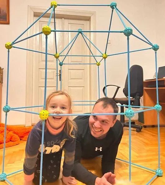 Детский игровой 3D конструктор Палатка Халабуда Game Forts (85 деталей) L900809 фото