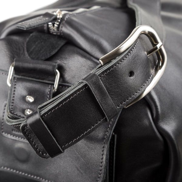 Сумка дорожная Grande Pelle 11048 кожаная Черная 55х31х24 см b11048 фото