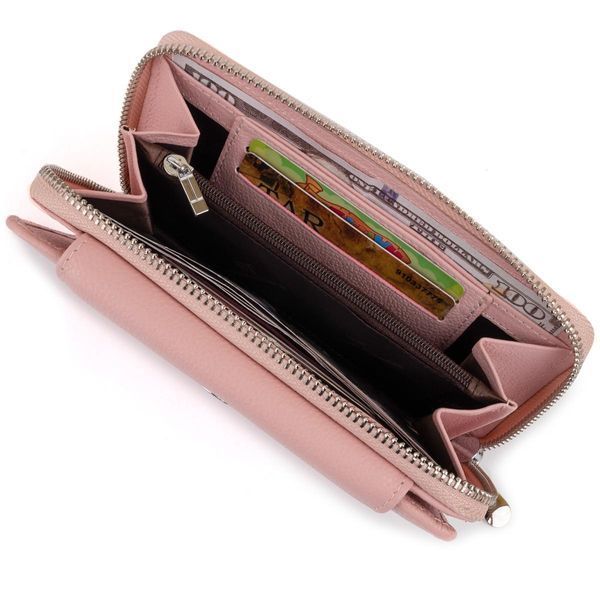 Кошелек из кожи на защелке ST Leather 19344 Розовый b19344 фото