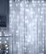 Гирлянда штора Водопад 3х2 м 280 LED (прозрачный шнур, с переходником) Белый свет L2006206 фото 8