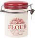 Банка керамическая "Английский Шиповник FLOUR" 600 мл с металлической затяжкой BD-DM005-W фото 1