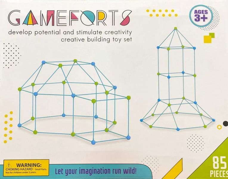Детский игровой 3D конструктор Палатка Халабуда Game Forts (85 деталей) L900809 фото