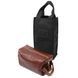 Кожаная мужская косметичка Grande Pelle 11418 с ручкой 24х11х11 см коричневая b11418 фото 3