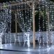 Гирлянда штора Водопад 3х2 м 280 LED (прозрачный шнур, с переходником) Белый свет L2006206 фото 7