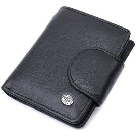 Практичный кошелек для женщин с карманом для монет ST Leather 22725 Черный b22725 фото