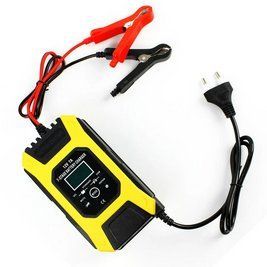 Зарядное устройство для автомобильного аккумулятора Foxsur 12V 7A Желтый L12704 фото