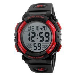 Мужские спортивные наручные часы Skmei 1258 Красные L125805 фото