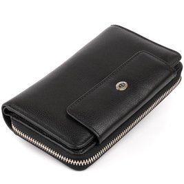 Кошелек из кожи на защелке ST Leather 19339 Черный b19339 фото