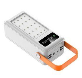 Портативный внешний аккумулятор Bilintong 60000mAh Power Bank + Led фонарик Белый L60051 фото