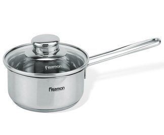 Ківш Fissman BAMBINO 600 мл зі скляною кришкою FN-SS-5270 фото