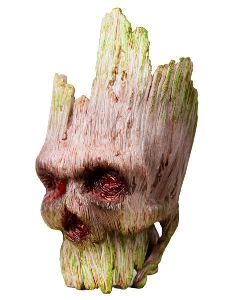 Горшочек для цветов и канцелярии Грут Groot G11 череп + круглая подставка L703205 фото