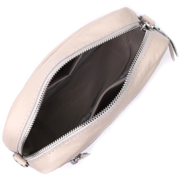 Фактурная женская сумка из натуральной кожи Vintage 22660 Белая b22660 фото