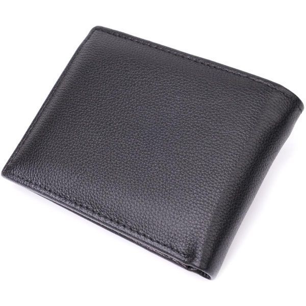 Компактне чоловіче портмоне з натуральної шкіри ST Leather 22486 Чорний b22486 фото