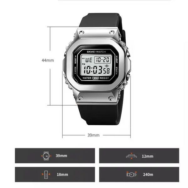 Мужские наручные часы Skmei 1796 Черно-серые L900733 фото