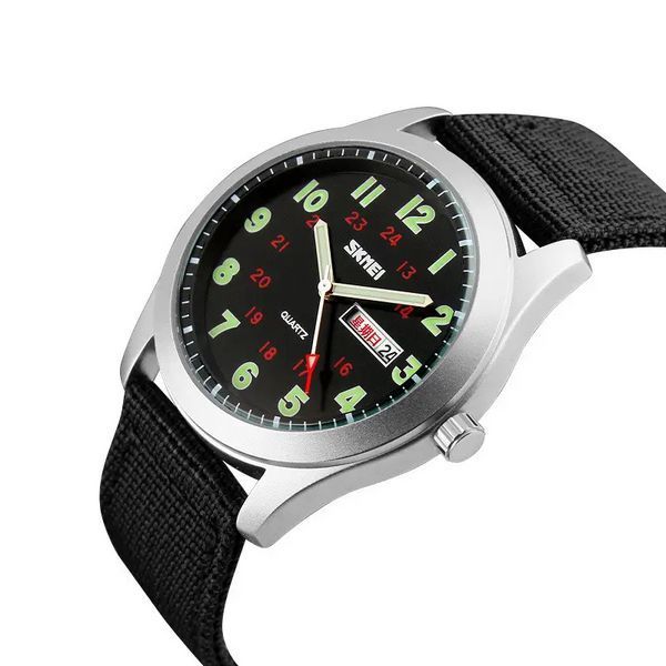 Чоловічий наручний класичний годинник Skmei 9112 (Чорний) L900717 фото
