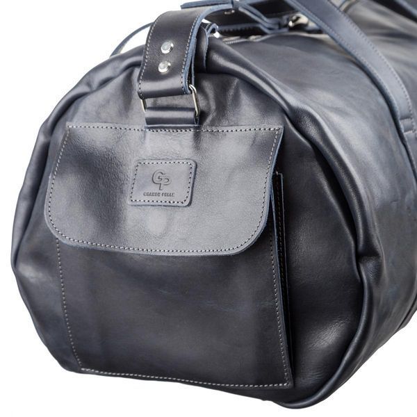 Сумка кожаная дорожная Grande Pelle 11049 Синяя 55х31х24 см b11049 фото