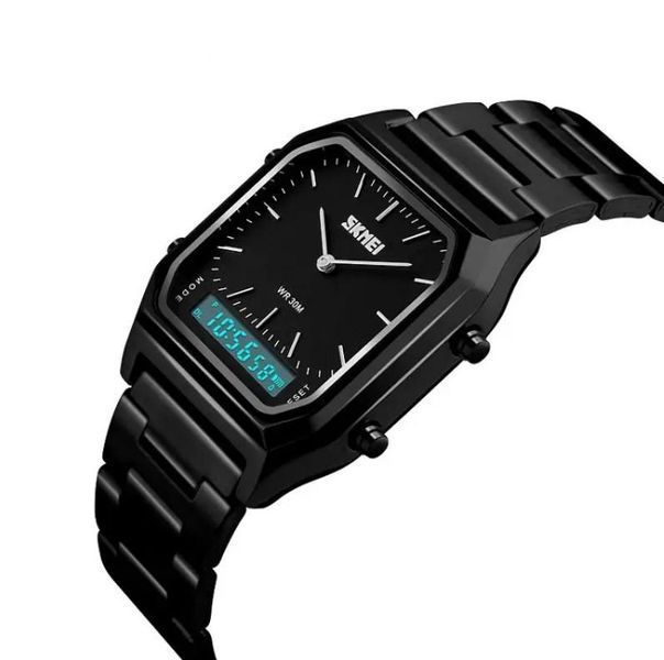Наручний чоловічий годинник Skmei 1220 Tango Чорний L12203 фото