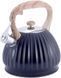 Чайник Kamille Whistling Kettle Black 3л из нержавеющей стали со свистком, черный KM-1076 фото 1