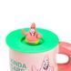 Чашка керамічна з кришкою "Патрік Стар" 400 мл Patrick Star рожева HP7216P фото 2