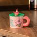 Чашка керамічна з кришкою "Патрік Стар" 400 мл Patrick Star рожева HP7216P фото 5
