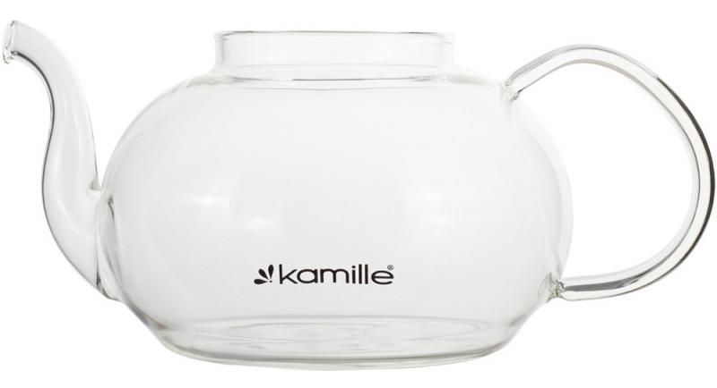 Чайник скляний заварювальний Kamille 800 мл зі знімним ситечком KM-0783M фото