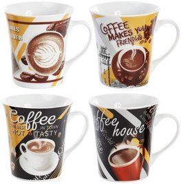 Кружка фарфоровая "Coffee makes you friendly" 375мл BD-334-417 фото