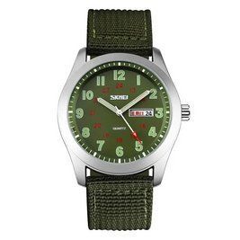 Чоловічий наручний класичний годинник Skmei 9112 (Зелений) L9007171 фото