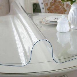 Мягкое стекло Прозрачная силиконовая скатерть на стол Soft Glass Защита для мебели 3.6х1.0 м Толщина 1.5мм L1500027 фото