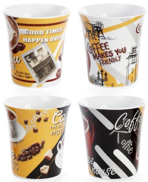 Кружка фарфоровая "Coffee makes you friendly" 375мл BD-334-417 фото