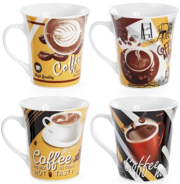 Кружка фарфоровая "Coffee makes you friendly" 375мл BD-334-417 фото
