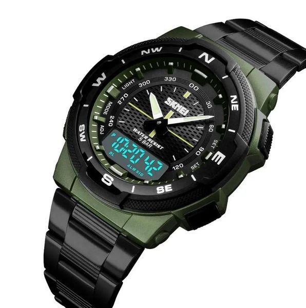 Чоловічий наручний годинник Skmei Marshal Зелений L13704 фото