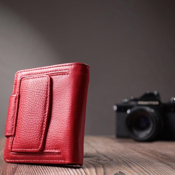 Кошелек для женщин с карманом для монет из натуральной кожи ST Leather 22726 Красный b22726 фото