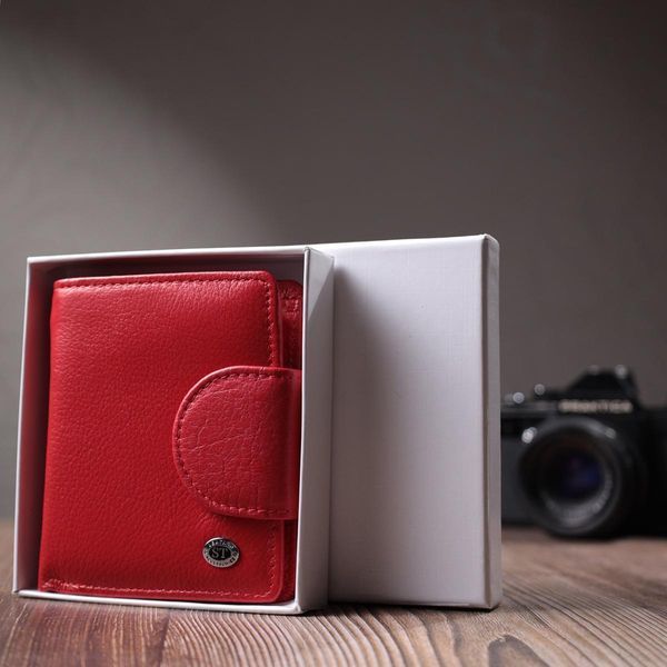 Кошелек для женщин с карманом для монет из натуральной кожи ST Leather 22726 Красный b22726 фото
