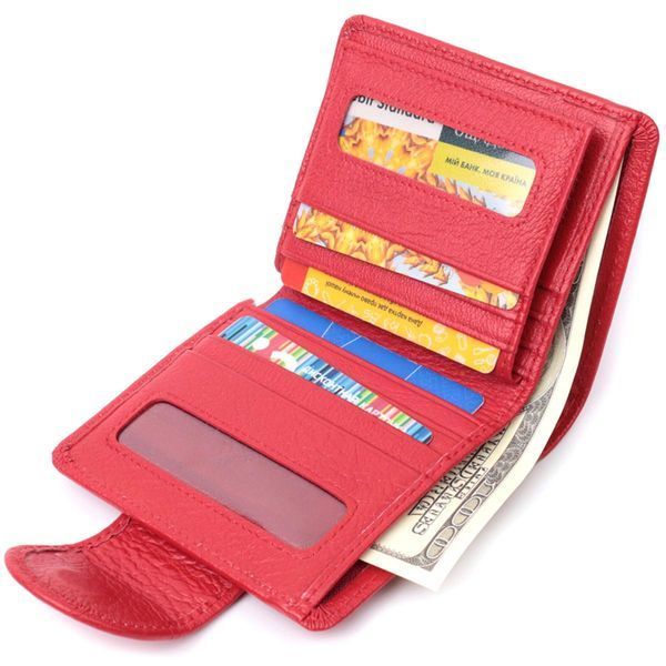 Кошелек для женщин с карманом для монет из натуральной кожи ST Leather 22726 Красный b22726 фото