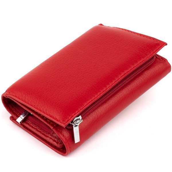 Горизонтальное портмоне из кожи женское на магните ST Leather 19335 Красное b19335 фото