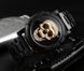 Кварцовий наручний годинник Skmei Skull 9178 Black Gold L158157 фото 3